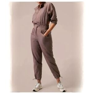 Athleta  Mauve Alicia Keys Collection Utility Jumpsuit